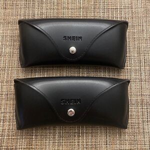 SHEIN Black Cases for Glasses Sunglasses - Set of 2